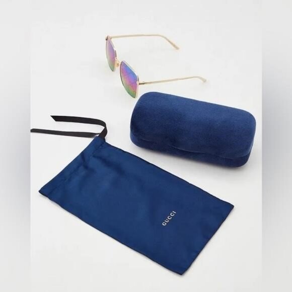 New Authentic GUCCI Multicolor Square Ladies Sunglasses GG0802S 004 57 main image 6